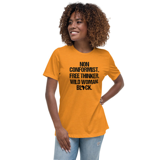 Non-Conformist BLACK Women's Relaxed T-Shirt